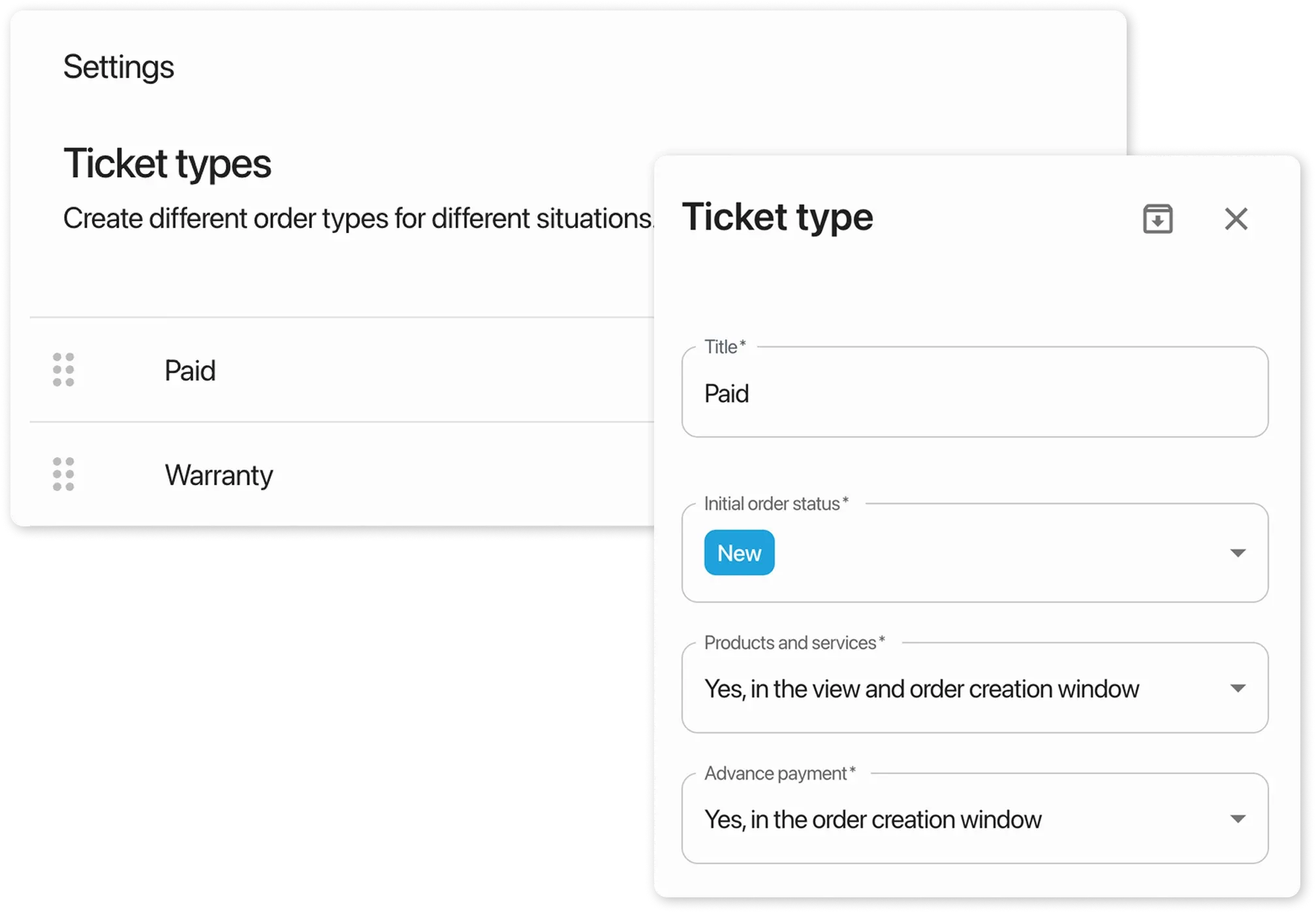 Ticket Types